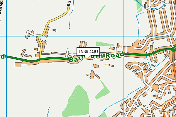 TN39 4QU map - OS VectorMap District (Ordnance Survey)