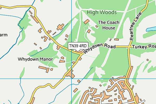 TN39 4RD map - OS VectorMap District (Ordnance Survey)