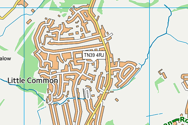 TN39 4RJ map - OS VectorMap District (Ordnance Survey)