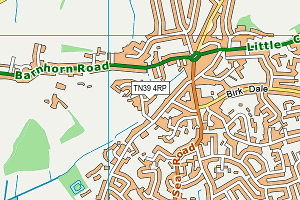 TN39 4RP map - OS VectorMap District (Ordnance Survey)