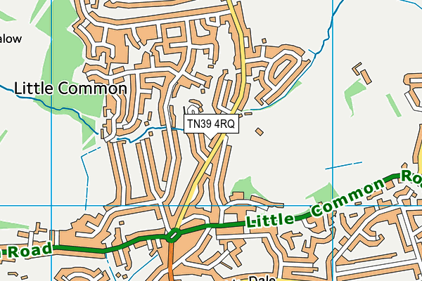 TN39 4RQ map - OS VectorMap District (Ordnance Survey)