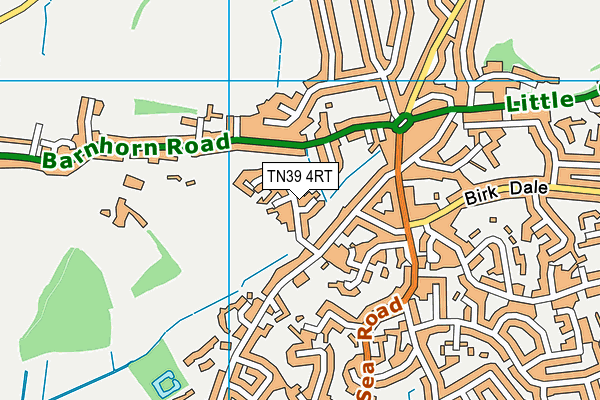 TN39 4RT map - OS VectorMap District (Ordnance Survey)