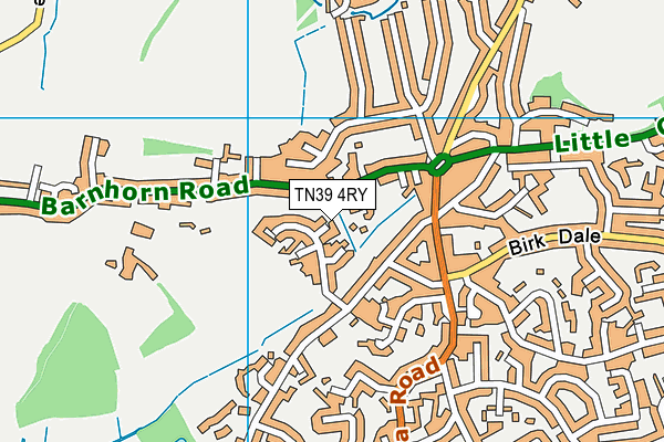 TN39 4RY map - OS VectorMap District (Ordnance Survey)