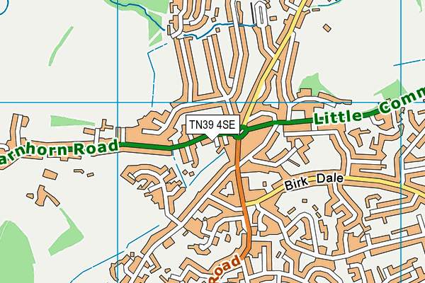 TN39 4SE map - OS VectorMap District (Ordnance Survey)