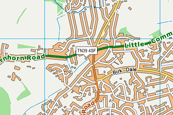 TN39 4SF map - OS VectorMap District (Ordnance Survey)