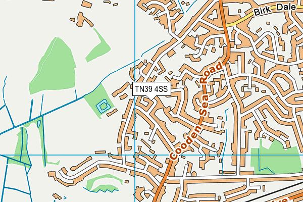 TN39 4SS map - OS VectorMap District (Ordnance Survey)
