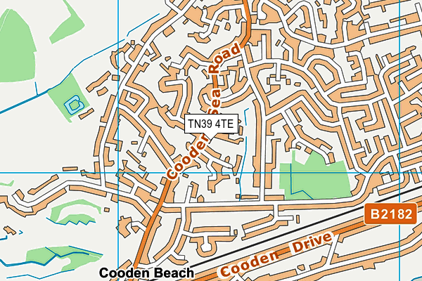 TN39 4TE map - OS VectorMap District (Ordnance Survey)