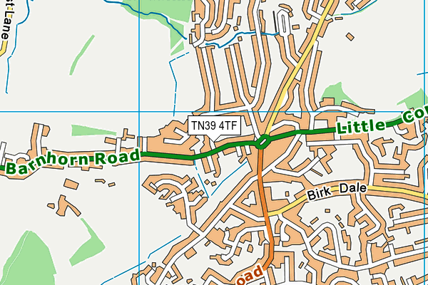 TN39 4TF map - OS VectorMap District (Ordnance Survey)