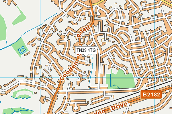 TN39 4TG map - OS VectorMap District (Ordnance Survey)