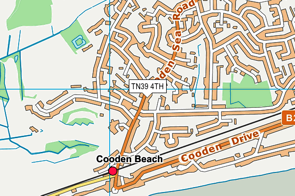 TN39 4TH map - OS VectorMap District (Ordnance Survey)