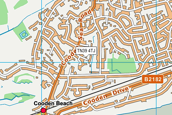 TN39 4TJ map - OS VectorMap District (Ordnance Survey)