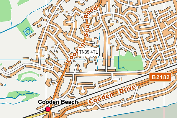 TN39 4TL map - OS VectorMap District (Ordnance Survey)