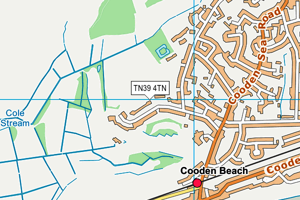 TN39 4TN map - OS VectorMap District (Ordnance Survey)