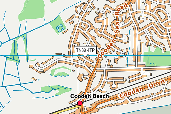 TN39 4TP map - OS VectorMap District (Ordnance Survey)