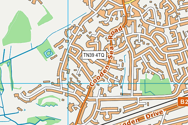 TN39 4TQ map - OS VectorMap District (Ordnance Survey)