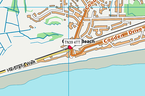 Map of THE COODEN BEACH HOTEL LIMITED at district scale