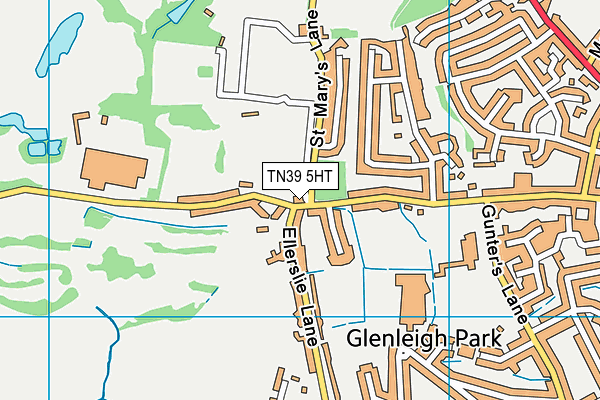 TN39 5HT map - OS VectorMap District (Ordnance Survey)
