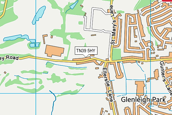 TN39 5HY map - OS VectorMap District (Ordnance Survey)