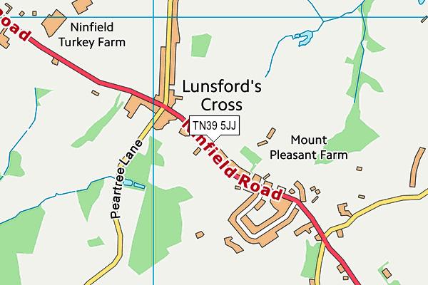 Map of LUNSFORD MANOR LIMITED at district scale