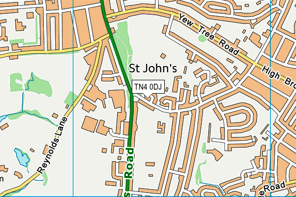 TN4 0DJ map - OS VectorMap District (Ordnance Survey)