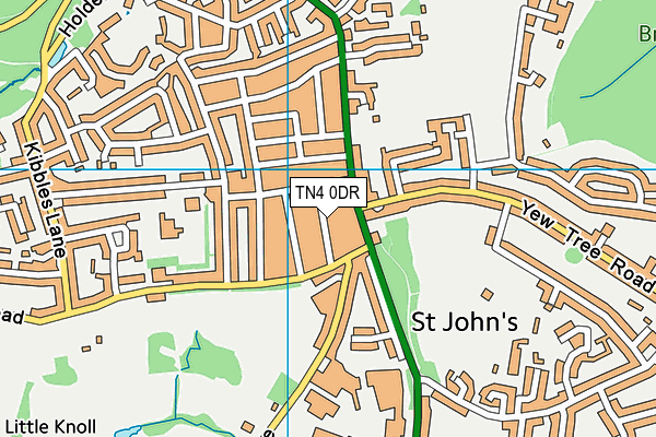 TN4 0DR map - OS VectorMap District (Ordnance Survey)