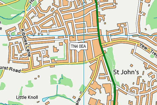 TN4 0EA map - OS VectorMap District (Ordnance Survey)