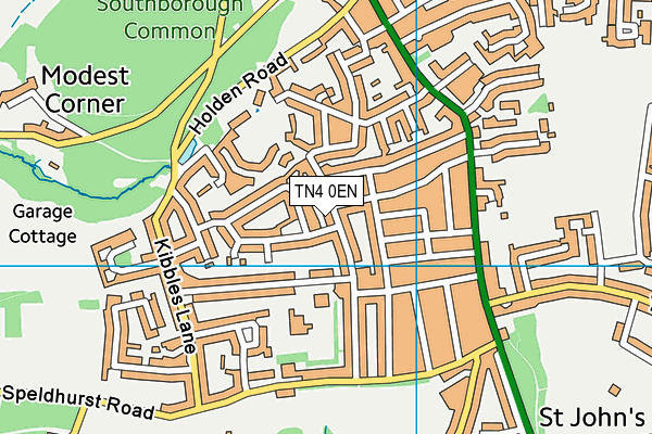 TN4 0EN map - OS VectorMap District (Ordnance Survey)