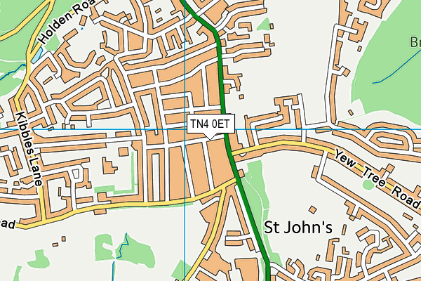 TN4 0ET map - OS VectorMap District (Ordnance Survey)