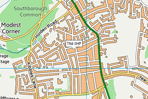 TN4 0HP map - OS VectorMap District (Ordnance Survey)