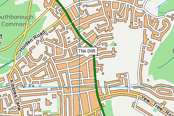 TN4 0HR map - OS VectorMap District (Ordnance Survey)