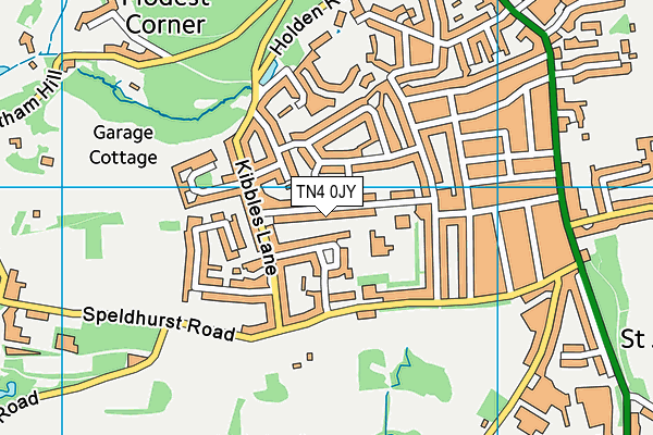 Southborough C Of E Primary School map (TN4 0JY) - OS VectorMap District (Ordnance Survey)