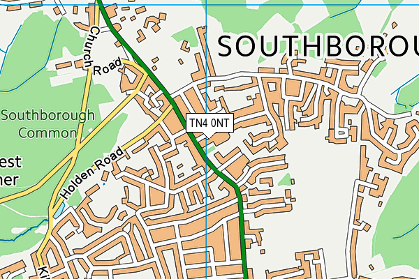 TN4 0NT map - OS VectorMap District (Ordnance Survey)