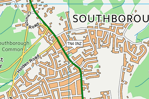 TN4 0NZ map - OS VectorMap District (Ordnance Survey)
