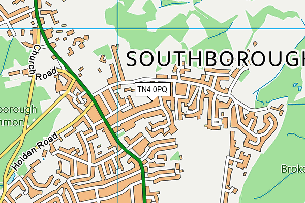 TN4 0PQ map - OS VectorMap District (Ordnance Survey)
