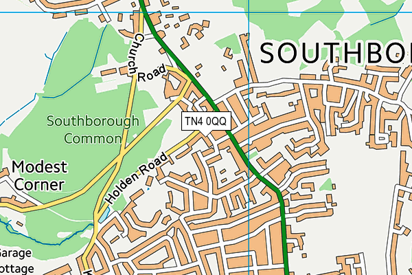 TN4 0QQ map - OS VectorMap District (Ordnance Survey)