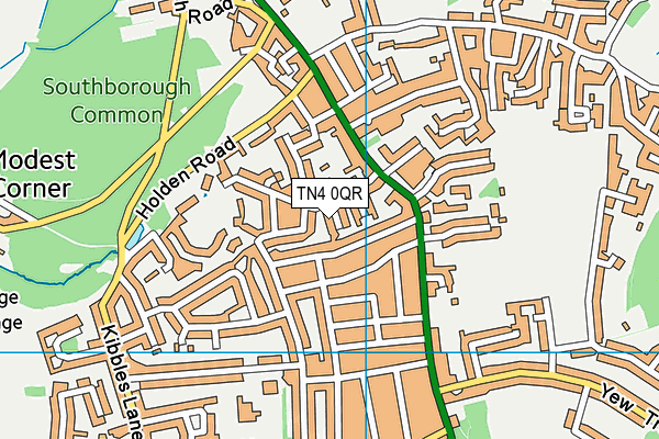 TN4 0QR map - OS VectorMap District (Ordnance Survey)