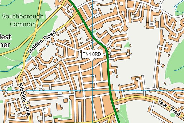 TN4 0RD map - OS VectorMap District (Ordnance Survey)