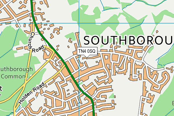 Map of DENINGTON COURT (SOUTHBOROUGH) LIMITED at district scale