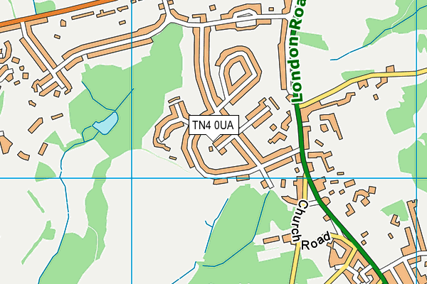 TN4 0UA map - OS VectorMap District (Ordnance Survey)