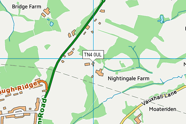 TN4 0UL map - OS VectorMap District (Ordnance Survey)