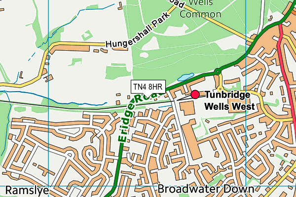 TN4 8HR map - OS VectorMap District (Ordnance Survey)