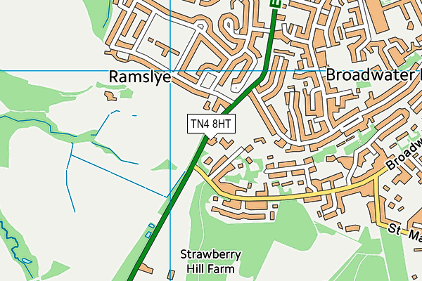 TN4 8HT map - OS VectorMap District (Ordnance Survey)