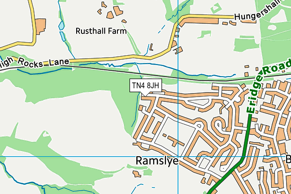 TN4 8JH map - OS VectorMap District (Ordnance Survey)