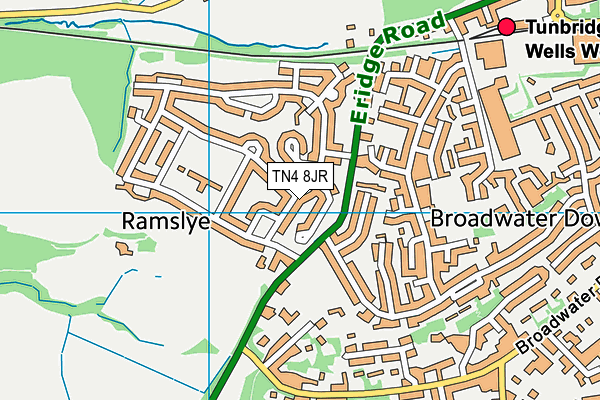 TN4 8JR map - OS VectorMap District (Ordnance Survey)