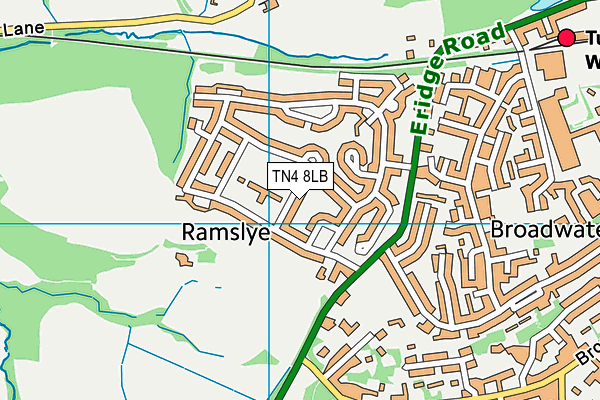 TN4 8LB map - OS VectorMap District (Ordnance Survey)