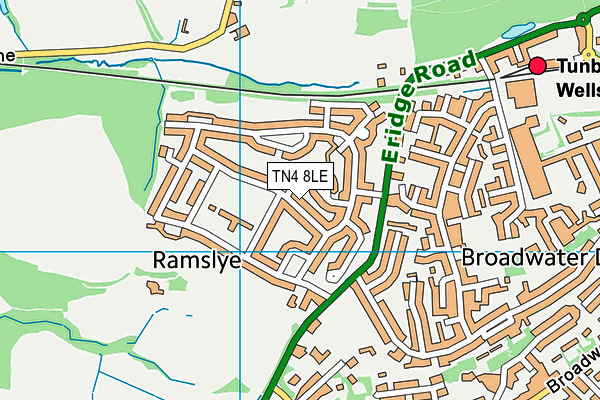 TN4 8LE map - OS VectorMap District (Ordnance Survey)