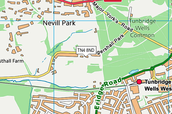 TN4 8ND map - OS VectorMap District (Ordnance Survey)