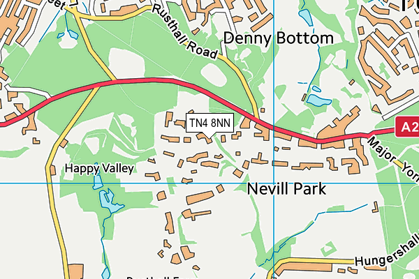 TN4 8NN map - OS VectorMap District (Ordnance Survey)