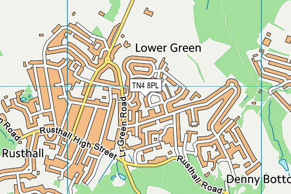 TN4 8PL map - OS VectorMap District (Ordnance Survey)