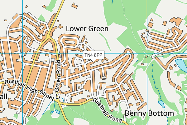 TN4 8PP map - OS VectorMap District (Ordnance Survey)
